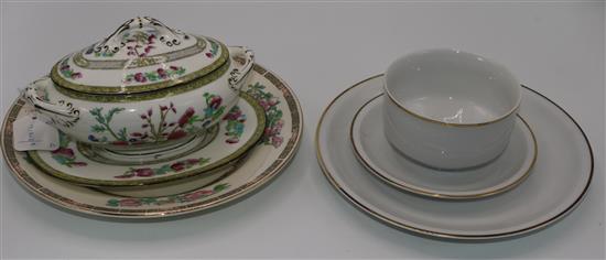 German Arzberg white gilt-lined dinner, tea and coffee service & a small quantity of IndianTree tableware(-)